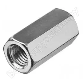 Оцинкованная переходная гайка ЗУБР M10 DIN6334 (5 кг) 303750-10