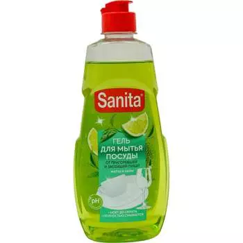 Гель для мытья посуды от засохшей пищи и жира Sanita 27858