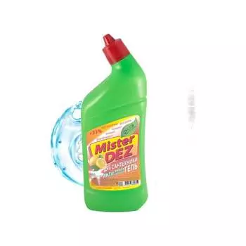 Гель для сантехники Mister Dez Eco-Cleaning Лимон - чистящее средство для ванной и унитаза, без хлора, 750мл 100