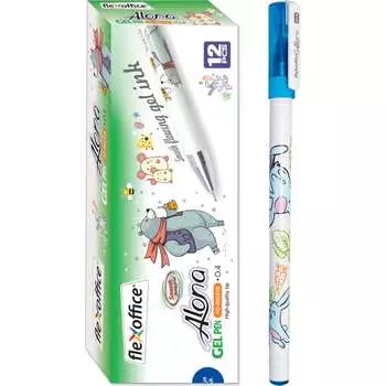 Гелевая ручка Flexoffice rabbit FO-GEL018H BLUE