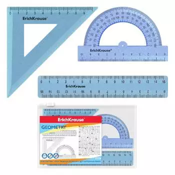 Геометрический набор ErichKrause Glitter 55538