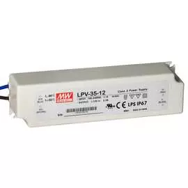 Герметичный блок питания Mean Well LPV-35-12
