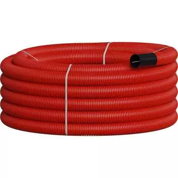 Гибкая гофрированная двустенная труба для прокладки кабеля под землей Экопласт NR075 801075