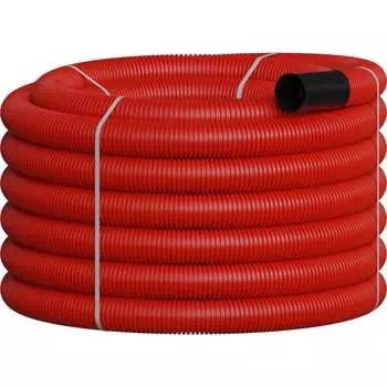 Гибкая гофрированная двустенная труба для прокладки кабеля под землей Экопласт NR090 80090