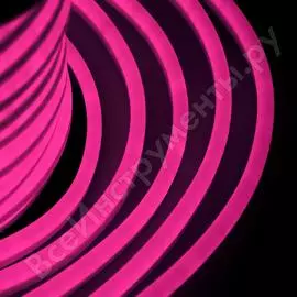 Гибкий светодиодный неон neon-night 12х26, бухта 50м, 80 led/метр, цвет свечения: розовый 131-027