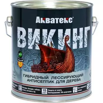 Гибридный лессирующий антисептик для дерева Акватекс