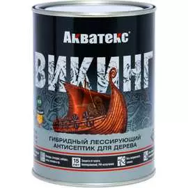 Гибридный лессирующий антисептик для дерева Акватекс Акватекс Викинг 220970
