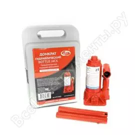 Гидравлический бутылочный домкрат 2 т в кейсе /красный/ autovirazh av-072402