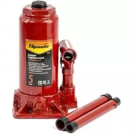 Гидравлический бутылочный домкрат sparta 5 т, h подъема 195-380 мм 50323