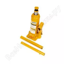 Гидравлический бутылочный домкрат topauto 4 т, h 195-380 мм,с клапаном,в коробке дбк-04