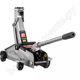 Гидравлический подкатной домкрат mirax 2т, 130-315мм, в кейсе 43252-2-k