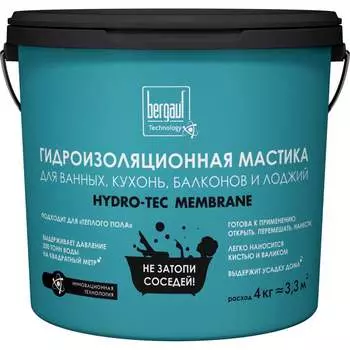 Гидроизоляционная мастика Bergauf hydro-tec membrane 63414