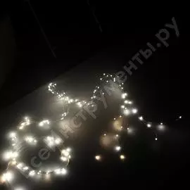 Гирлянда лучи shlights 6х2 метра 120 ультраярких мини-светодиодов, теплый белый ldms120-bl6-cww