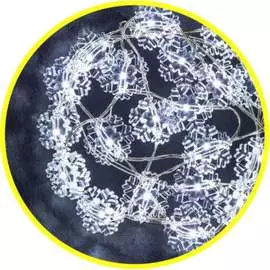 Гирлянда Navigator NGF-DM001-20СW-2AA-белые снежинки 14049