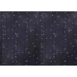 Гирлянда Neon-Night ДОЖДЬ занавес 2х3м, белый ПВХ, мерцающий Flashing, 760LED белые 235-211