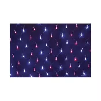 Гирлянда Neon-Night СЕТЬ 2,5х2,5м, черный ПВХ, 432LEDКРАСНЫЕ/синие 215-033