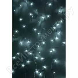 Гирлянда Neon-Night ДОЖДЬ занавес 1,5х1 м, прозрачный ПВХ, 96LED белые IP20 235-025