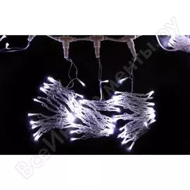 Гирлянда Neon-Night ДОЖДЬ занавес 2х3м, прозрачный ПВХ, мерцающий Flashing, 760LED тепло-белые 235-326