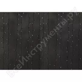 Гирлянда Neon-Night ДОЖДЬ занавес 2х6м, прозрачный ПВХ, 1500LED тепло-белые 235-176