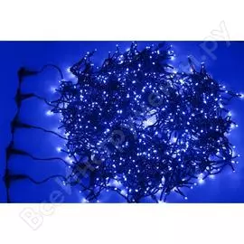Гирлянда Neon-Night Клип лайт 24В, 5 нитей по 20 м, Flashing, 665LED 535 синие + 130 Flashing белые 323-603