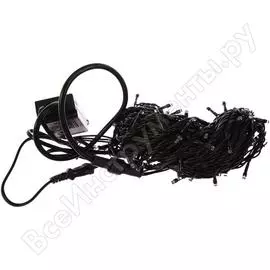 Гирлянда Neon-Night ТВИНКЛ 10м, черный ПВХ, 100LEDбелые 303-135