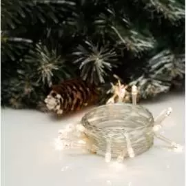 Гирлянда-нить luazon eco, ip20, 2 м, н.с. led-20-4.5 v, 3*аа (в комплект не входят), 2 режима, теплый белый 3584011