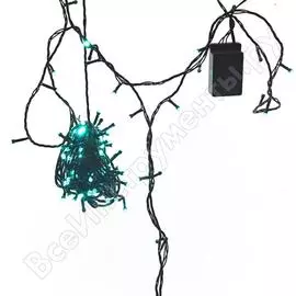 Гирлянда нить shlights 12 метров 120 светодиодов, аквамарин, контроллер 8 реж. dc-ild120-cog