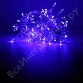 Гирлянда нить shlights 12 метров 120 светодиодов, синий, соединяемая до 20шт. ld120-b-e