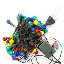 Гирлянда жемчужные шарики shlights 3.5 метра, 72 лампочки, мульти, контроллер 8 реж. irp72/2m