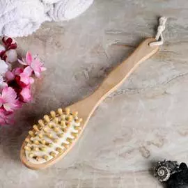 Гладкая банная массажная щетка Добропаровъ