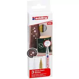 Глянцевые лаковые маркеры EDDING E-751#3S#MET