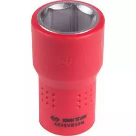 Глубокая диэлектрическая шестигранная торцевая головка KING TONY 4335VE20M