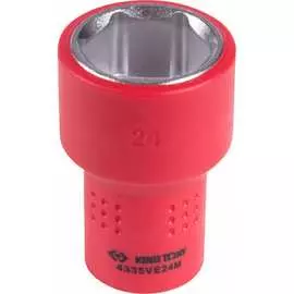 Глубокая диэлектрическая шестигранная торцевая головка KING TONY 4335VE24M