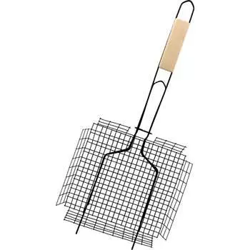 Глубокая решетка для гриля, для рыбы, мяса, птицы, овощей, грибов Бацькина баня