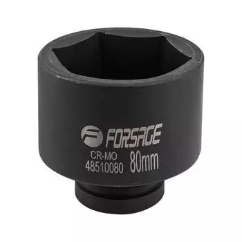 Глубокая шестигранная головка ударная Forsage F-48510080(17202)
