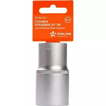 Глубокая шестигранная торцевая головка Airline AT-S12-38