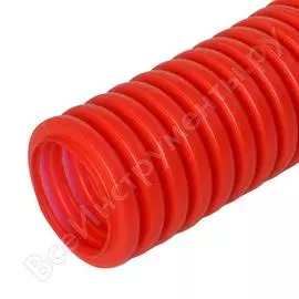 Гофрированная труба промрукав пнд защитная для мпт пешель красная д63 15м pr02.0093