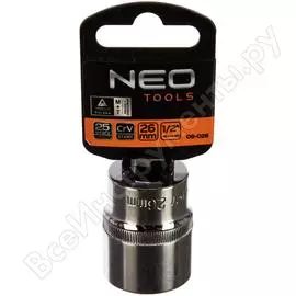 Головка торцевая 6-гранная (26 мм; 1/2"; 42 мм) neo 08-026