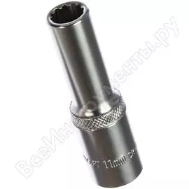 Головка торцевая длинная 12-гранная (11 мм; 1/2'') станкоимпорт гд.12.41.м11