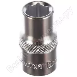 Головка торцевая короткая 6-ти гранная (12 мм; 1/2dr) станкоимпорт г.12.43.м12-6
