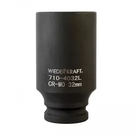 Ударная глубокая шестигранная торцевая головка WIEDERKRAFT WDK-710-4032L