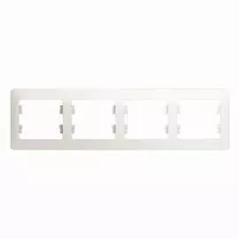 Горизонтальная четырехместная рамка Systeme Electric GLOSSA GSL000604