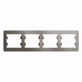 Горизонтальная четырехместная рамка Systeme Electric Glossa GSL001204