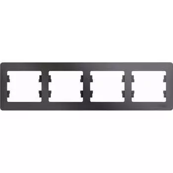 Горизонтальная четырехместная рамка Systeme Electric GLOSSA GSL001304