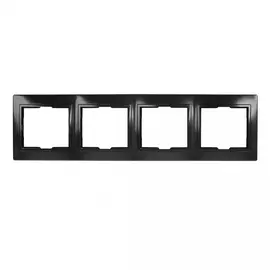 Горизонтальная четырехместная рамка Smartbuy Венера SBE-01b-00-FR-4