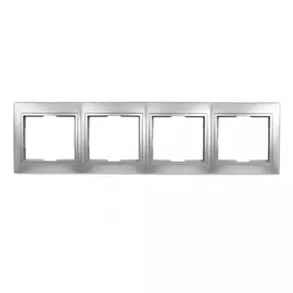 Горизонтальная четырехместная рамка Smartbuy Венера SBE-01s-00-FR-4