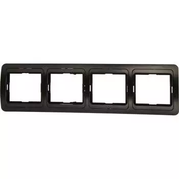 Горизонтальная четырехместная рамка Smartbuy Марс SBE-02b-00-FR-4