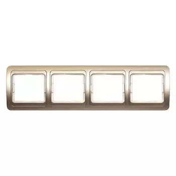 Горизонтальная четырехместная рамка Smartbuy Марс SBE-02c-00-FR-4