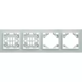 Горизонтальная четырехместная рамка STEKKER Эрна 39057