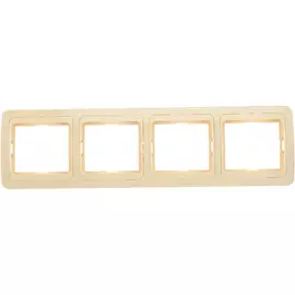 Горизонтальная четырехместная рамка UNIVersal Валери 1039